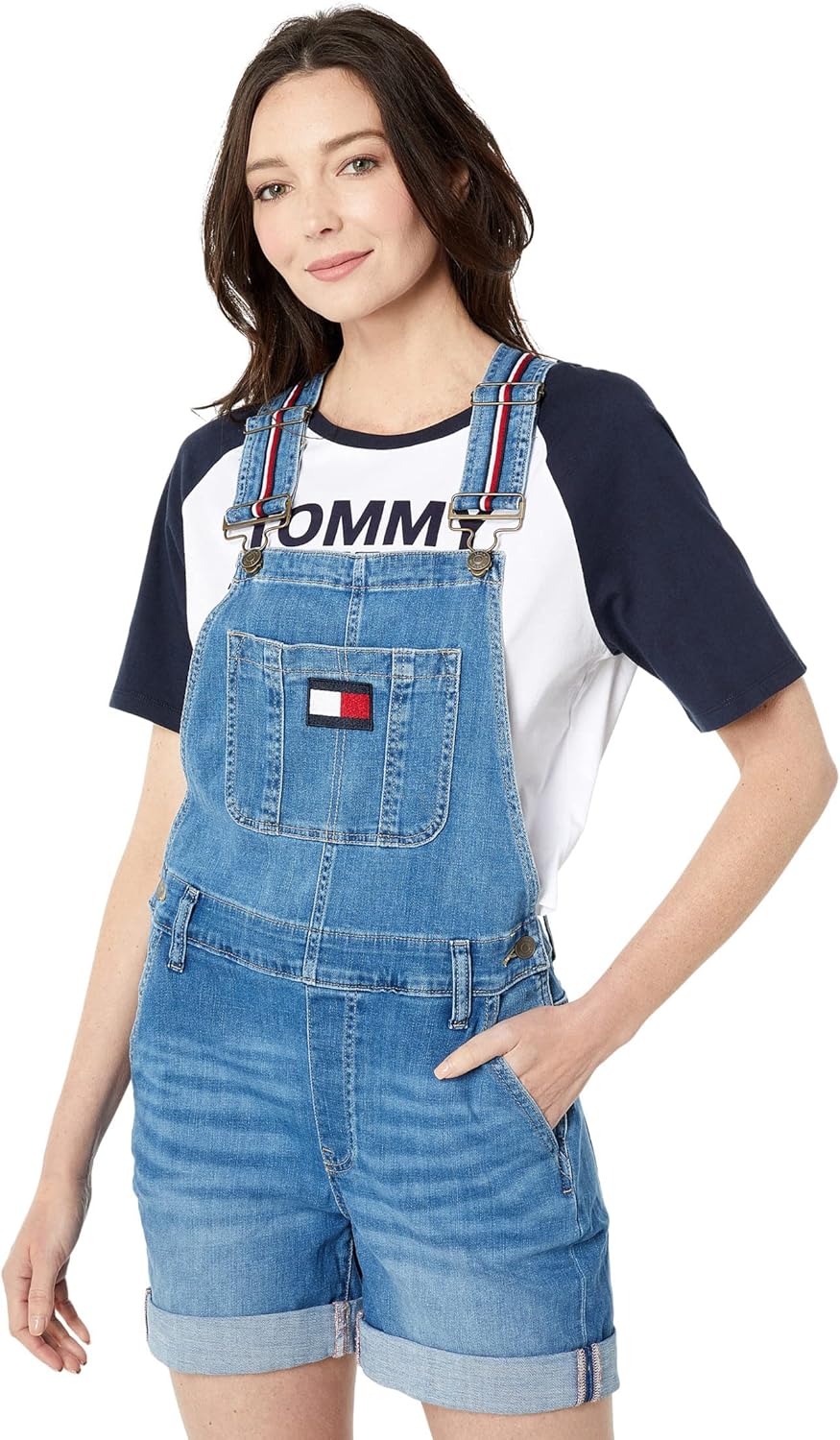 Женский джинсовый комбинезон Tommy Hilfiger с шортами 5 дюймов, Chesapeake Wash
Женский джинсовый комбинезон Tommy Hilfiger с шортами 5 дюймов, Chesapeake Wash