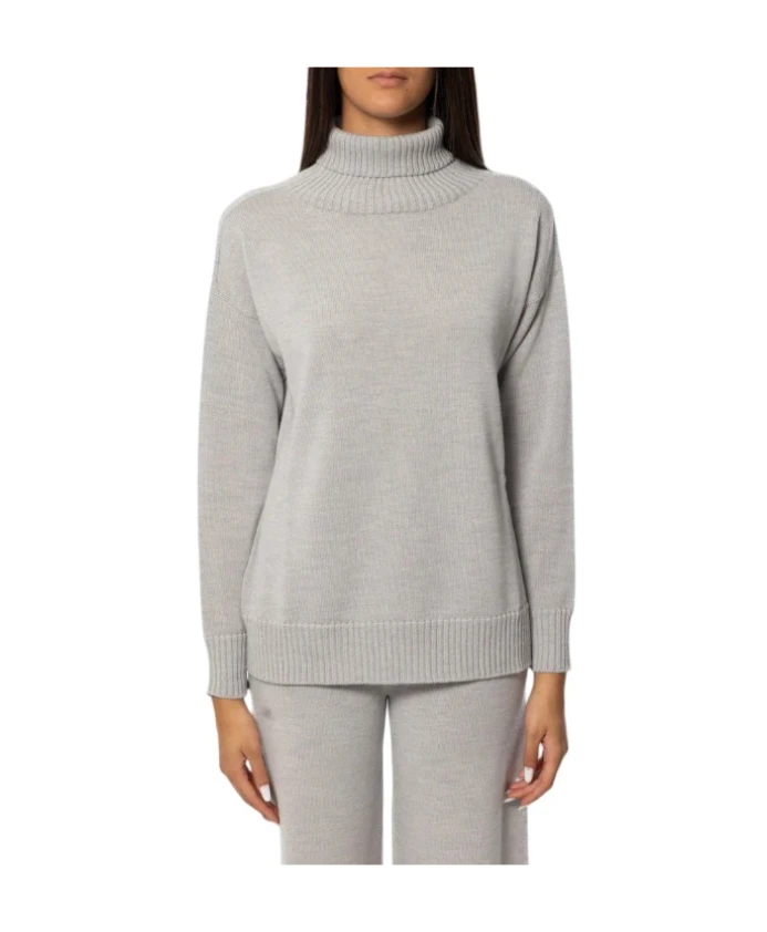 Свитер с высоким воротником Max Mara, серый
Свитер с высоким воротником Max Mara, серый