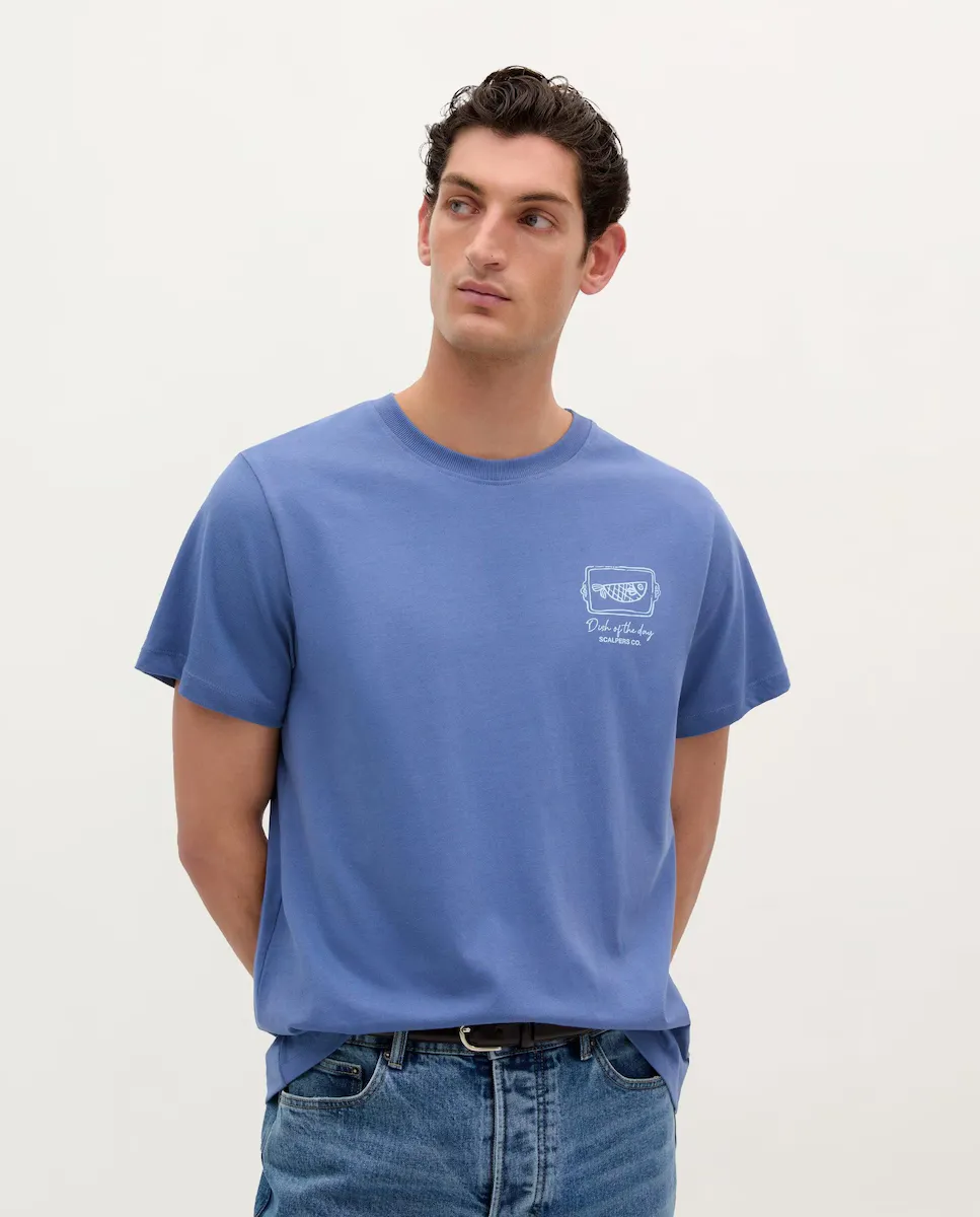Мужская футболка из хлопка с короткими рукавами Scalpers, синий
Мужская футболка из хлопка с короткими рукавами Scalpers, синий