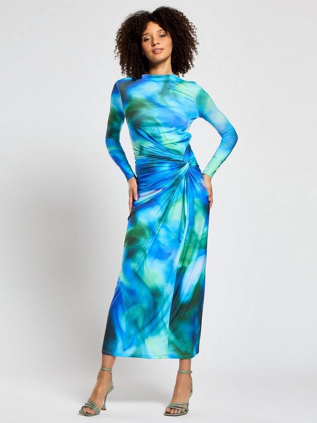 Athena платье макси с абстрактным принтом и скрученными деталями DASKA, Blue/Multi
Athena платье макси с абстрактным принтом и скрученными деталями DASKA, Blue/Multi