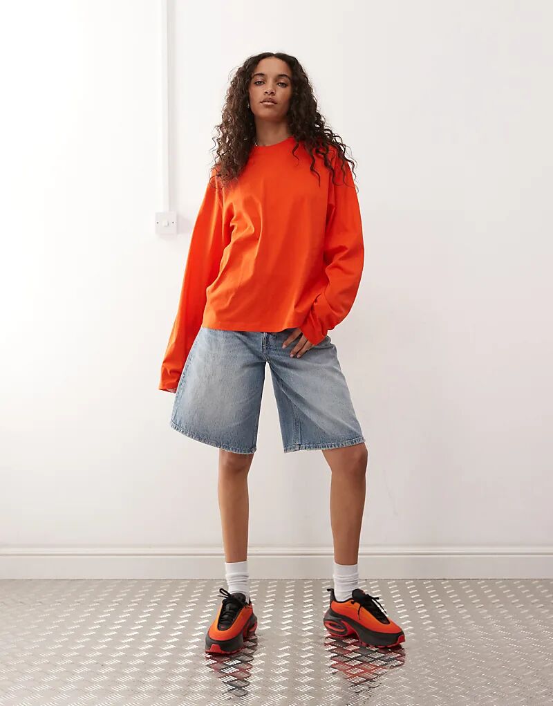 Футболка свободного кроя Weekday с длинными рукавами оранжевого цвета
Футболка свободного кроя Weekday с длинными рукавами оранжевого цвета