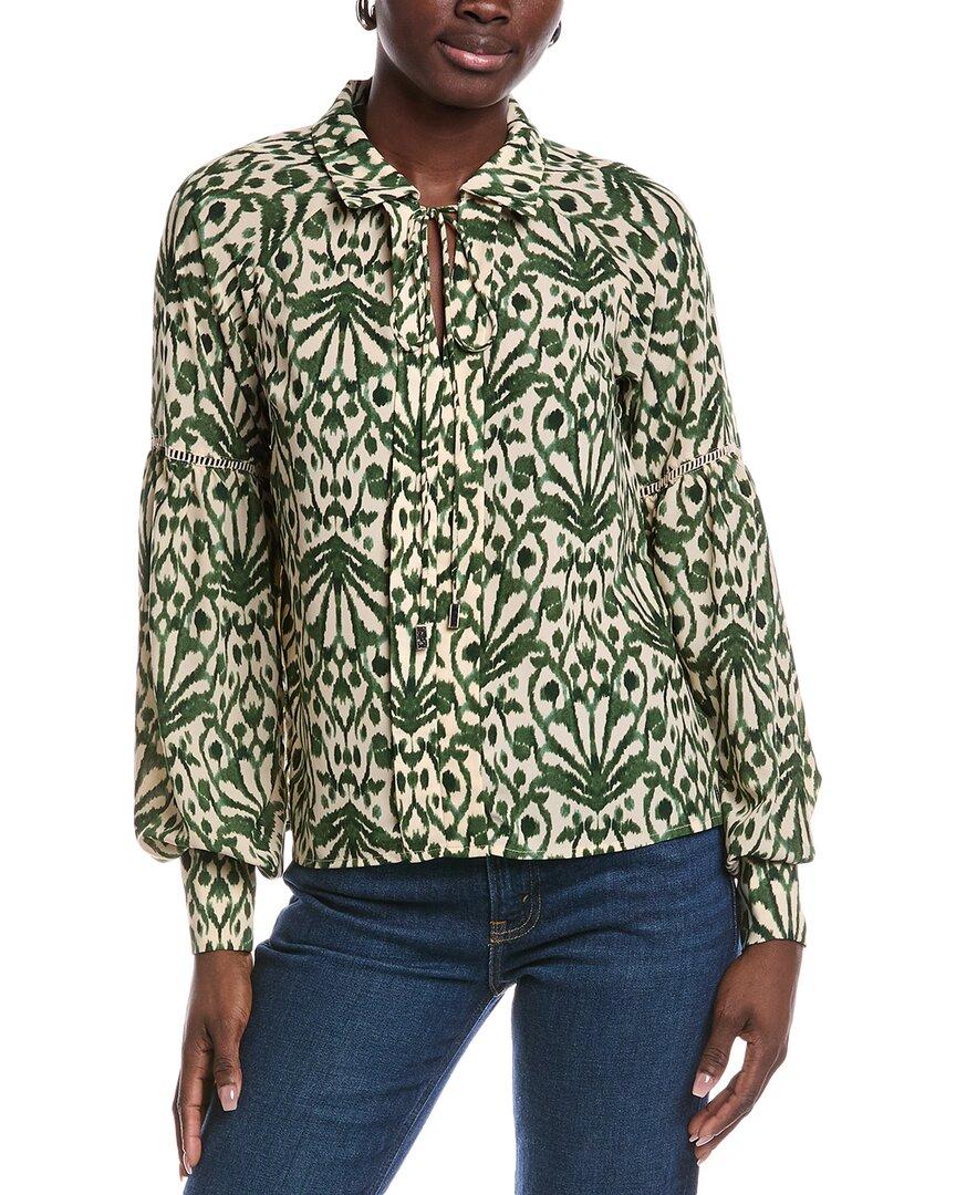 Топ с завязывающимся воротником Gracia, зеленый
Топ с завязывающимся воротником Gracia, зеленый