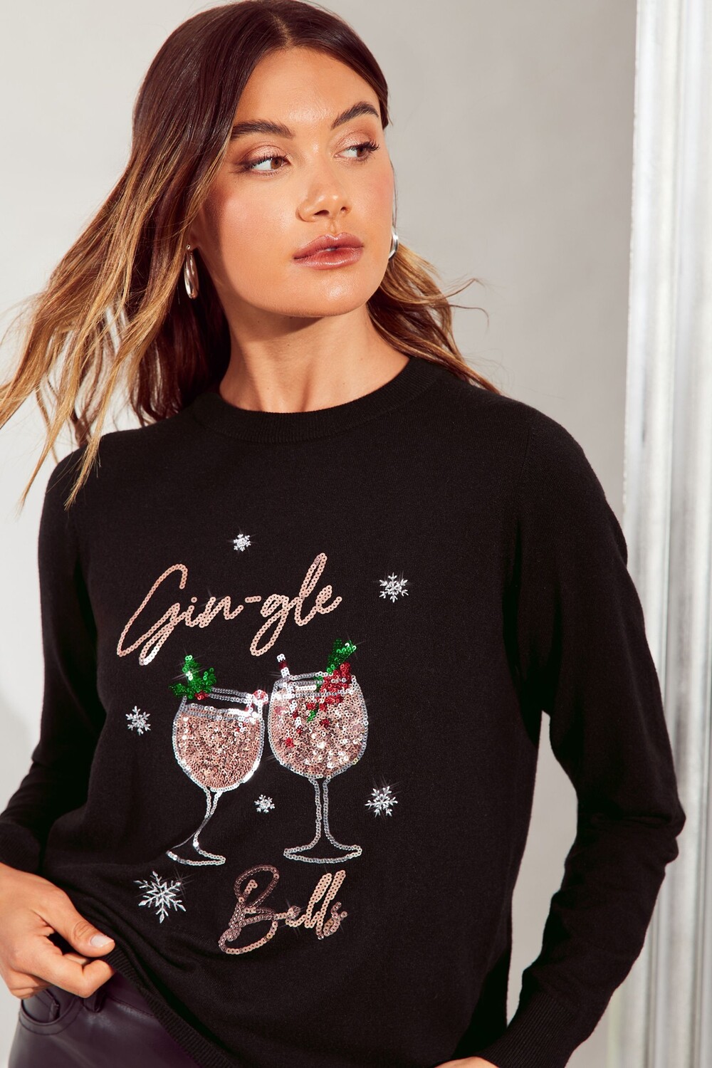 Рождественский джемпер Gingle Bell Friends Like These, черный
Рождественский джемпер Gingle Bell Friends Like These, черный