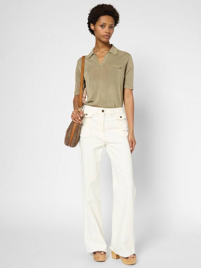 Роскошный джемпер из жасминового льна с коротким рукавом Gerard Darel, зеленый
Роскошный джемпер из жасминового льна с коротким рукавом Gerard Darel, зеленый