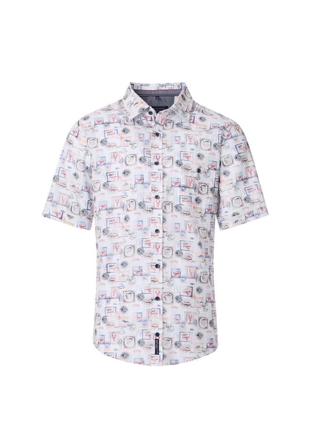 Повседневная рубашка с коротким рукавом и принтом повседневный крой Casamoda, голубой
Повседневная рубашка с коротким рукавом и принтом повседневный крой Casamoda, голубой