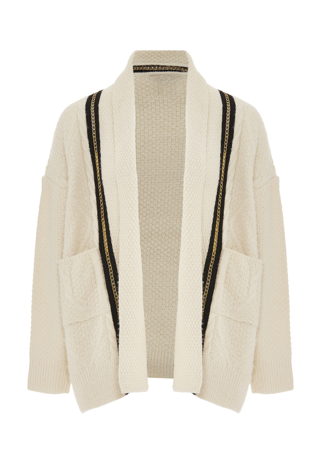 Толстовка faina Strickjacke, белый 
Толстовка faina Strickjacke, белый