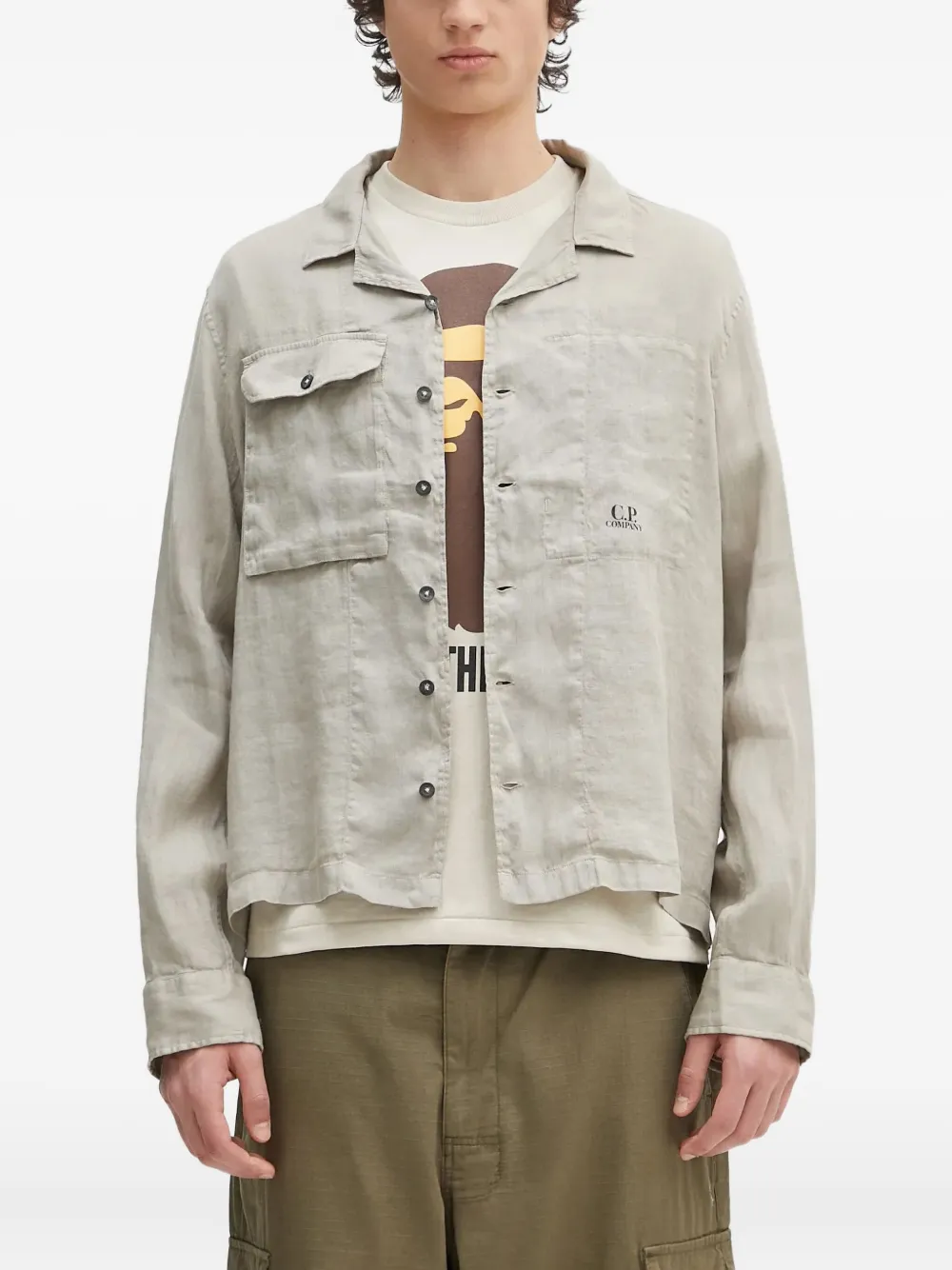 Льняная рубашка с карманом C.P. Company, серый
Льняная рубашка с карманом C.P. Company, серый