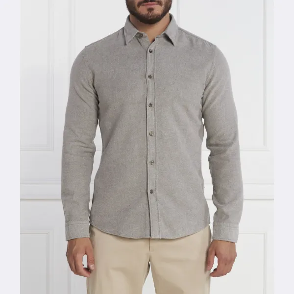 Рубашка узкого кроя S roan kent Boss, серый 
Рубашка узкого кроя S roan kent Boss, серый