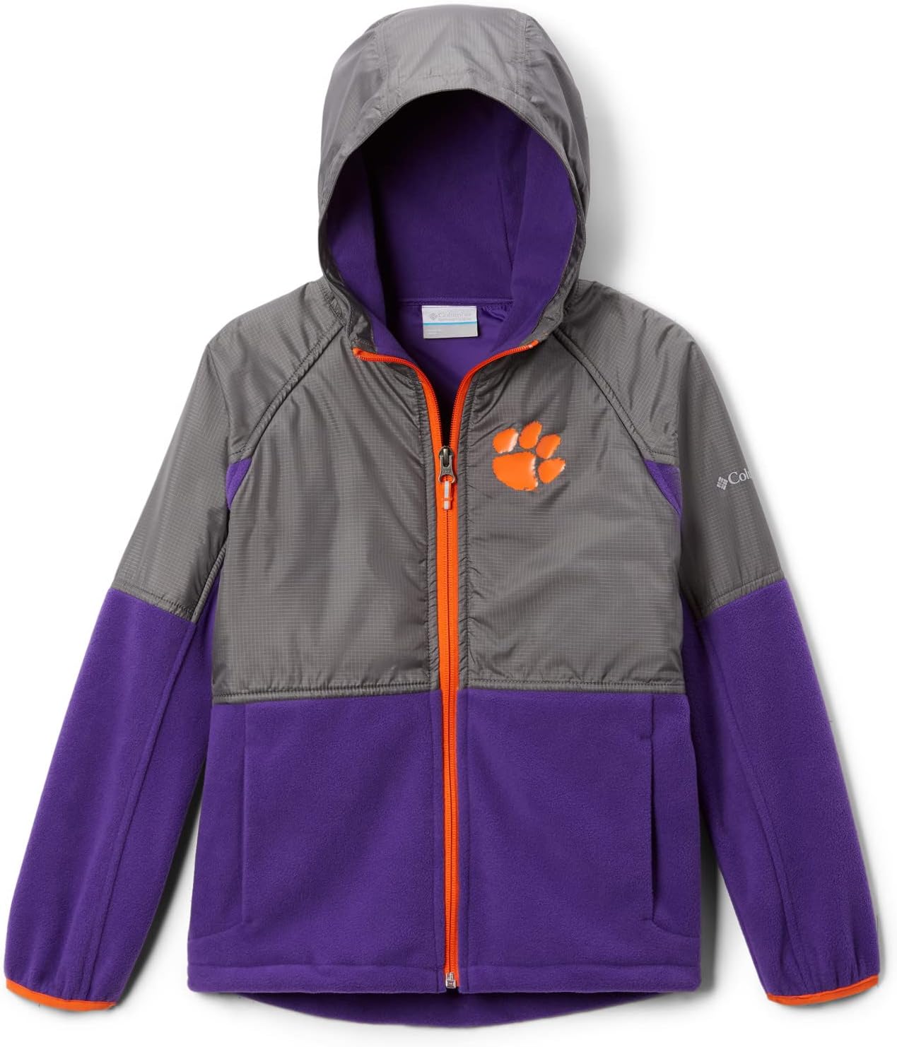 Детская флисовая куртка Columbia College Flanker Overlay, Cle - Vivid Purple/City Grey
Детская флисовая куртка Columbia College Flanker Overlay, Cle - Vivid Purple/City Grey