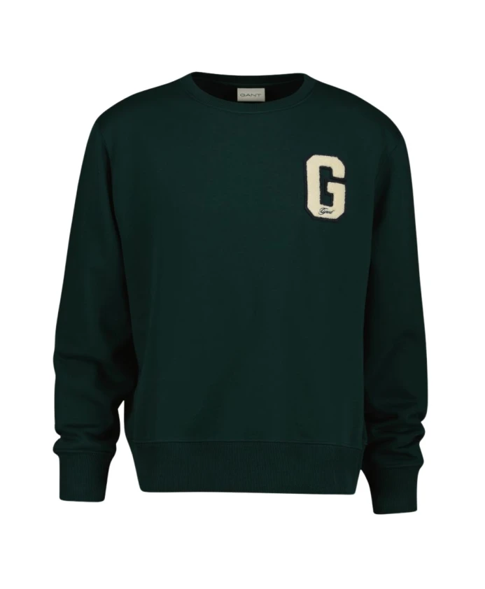 Толстовка с эмблемой G и вырезом С Gant, зеленый
Толстовка с эмблемой G и вырезом С Gant, зеленый