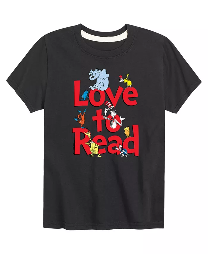 Футболка с принтом "Big Boys Love to Read" Dr. Seuss, черный
Футболка с принтом "Big Boys Love to Read" Dr. Seuss, черный