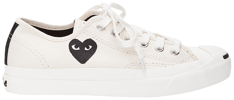 Кроссовки Converse Comme des Garçons Play x Jack Purcell Low 'Natural', кремовый 
Кроссовки Converse Comme des Garçons Play x Jack Purcell Low 'Natural', кремовый