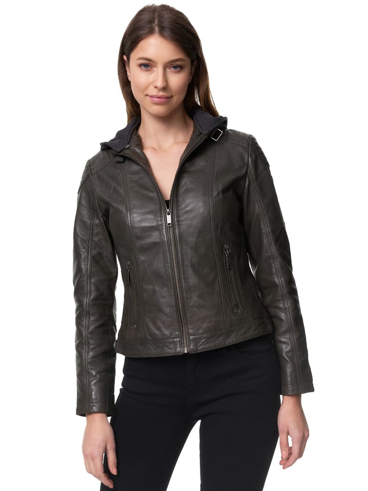 Кожаная куртка Tazzio, хаки
Кожаная куртка Tazzio, хаки