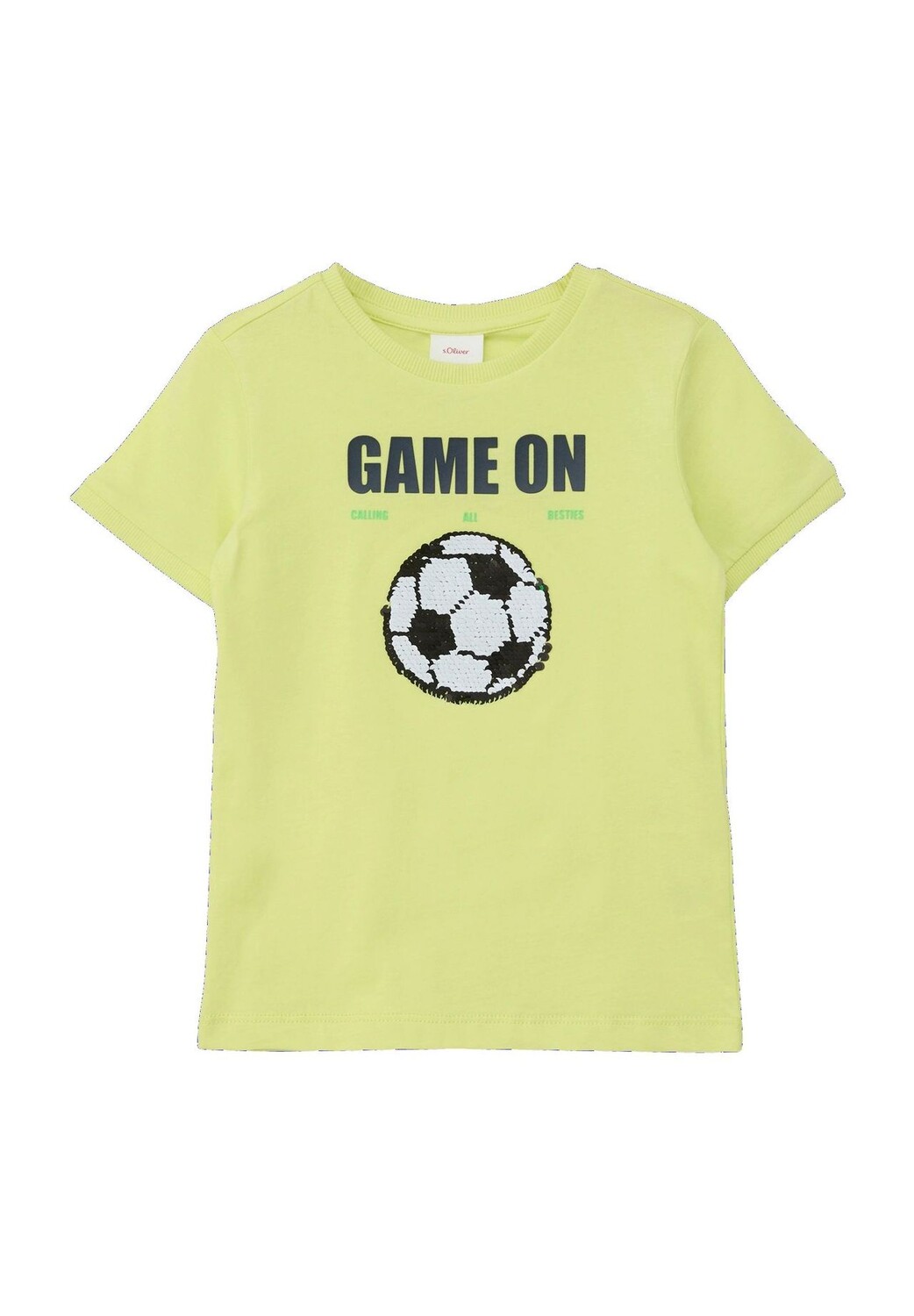 Футболка, двусторонние пайетки, хлопок, детская s.Oliver, зеленый
Футболка, двусторонние пайетки, хлопок, детская s.Oliver, зеленый