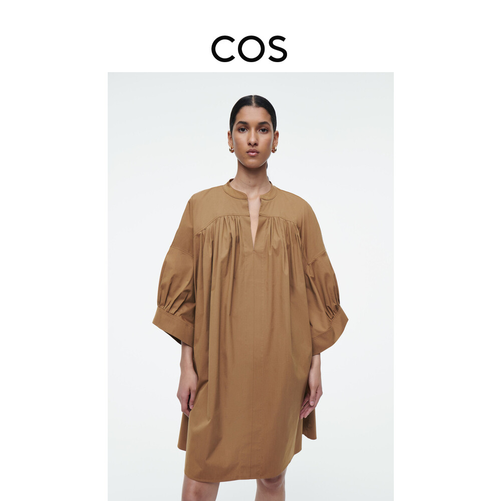 Женское платье-рубашка COS свободного кроя, карамель
Женское платье-рубашка COS свободного кроя, карамель