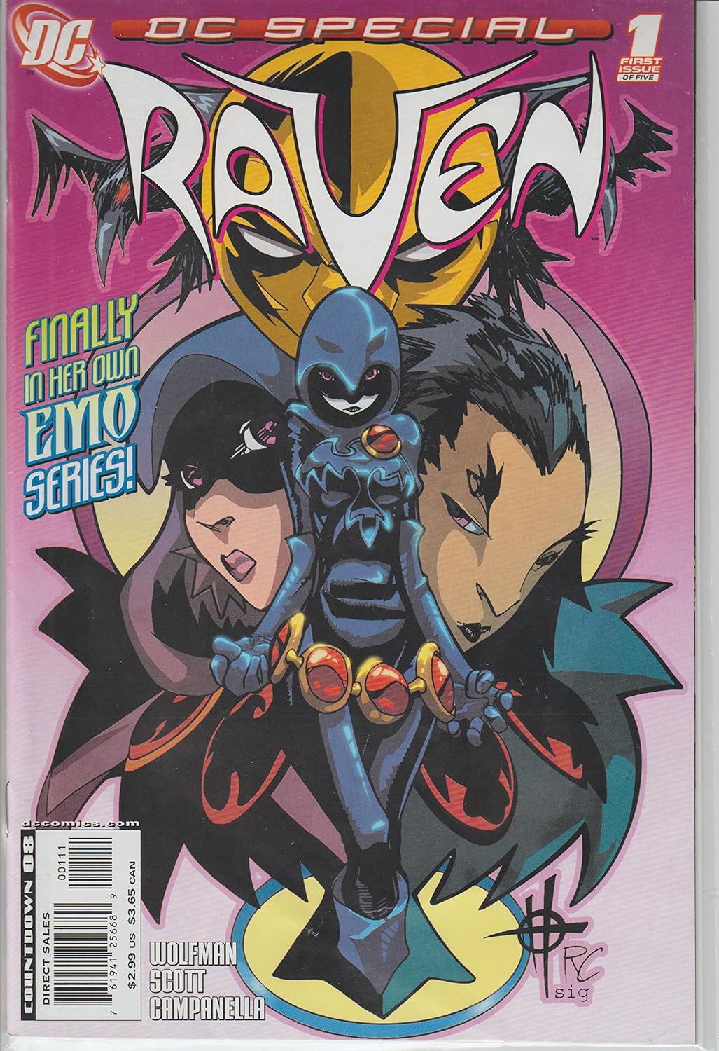 DC Special Raven, No. 1 of 5; May 2008 (DC Comics)
DC Special Raven, No. 1 of 5; May 2008 (DC Comics)
