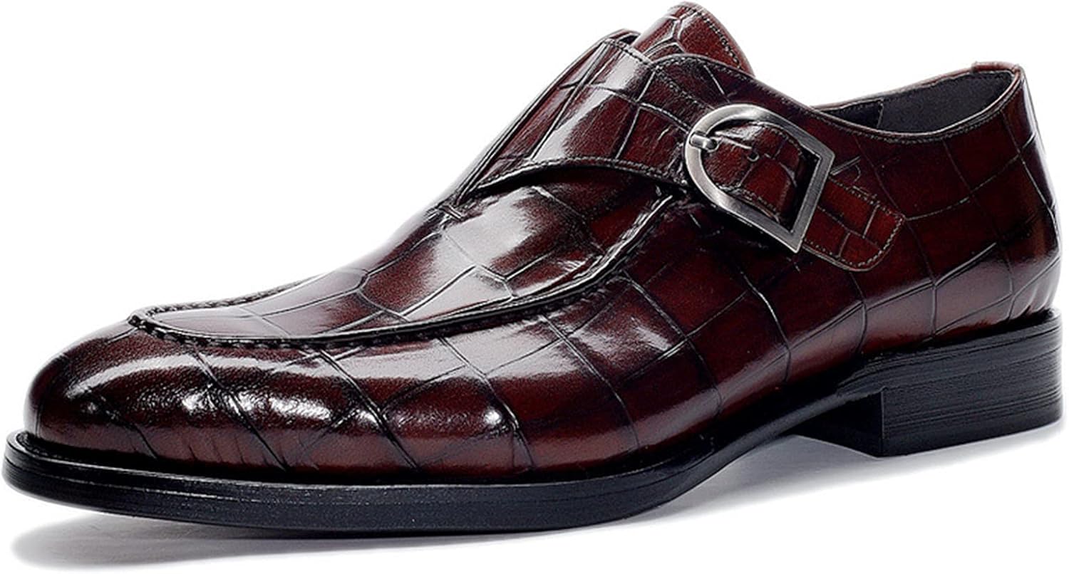 Мужские туфли WKNBEU Oxfords с закрытым носком, ремешком-монком, крыльчатым узором, формальные слипоны, деловые повседневные удобные туфли, красные - US8/UK7/EU40
Мужские туфли WKNBEU Oxfords с закрытым носком, ремешком-монком, крыльчатым узором, формальные слипоны, деловые повседневные удобные туфли, красные - US8/UK7/EU40