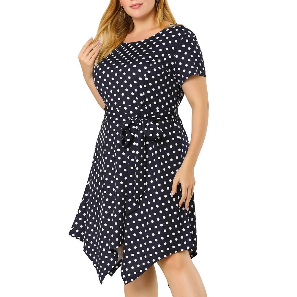 Женское весеннее платье в горошек с короткими рукавами и завязками на талии больших размеров Agnes Orinda, цвет Navy Blue
Женское весеннее платье в горошек с короткими рукавами и завязками на талии больших размеров Agnes Orinda, цвет Navy Blue
