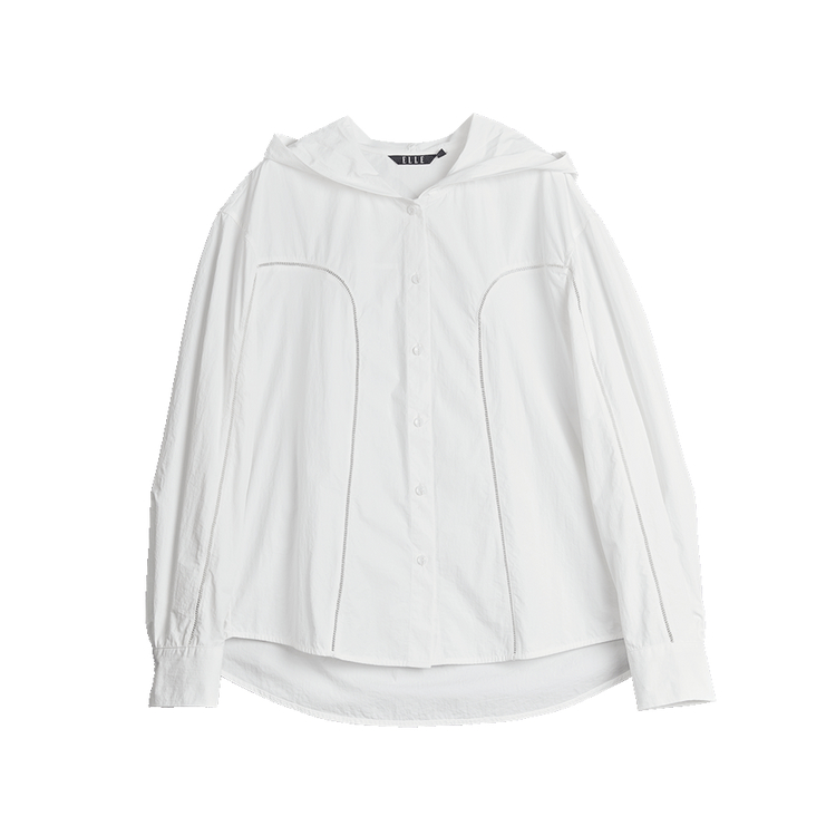 ELLE Футболка женская белая с капюшоном тонкая
ELLE Футболка женская белая с капюшоном тонкая