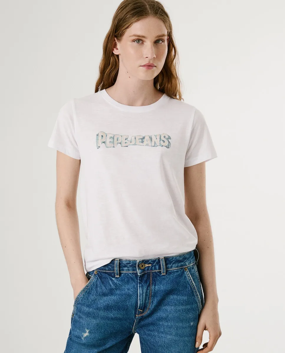 Футболка для женщин с коротким рукавом и печатью логотипа Pepe Jeans, белый
Футболка для женщин с коротким рукавом и печатью логотипа Pepe Jeans, белый