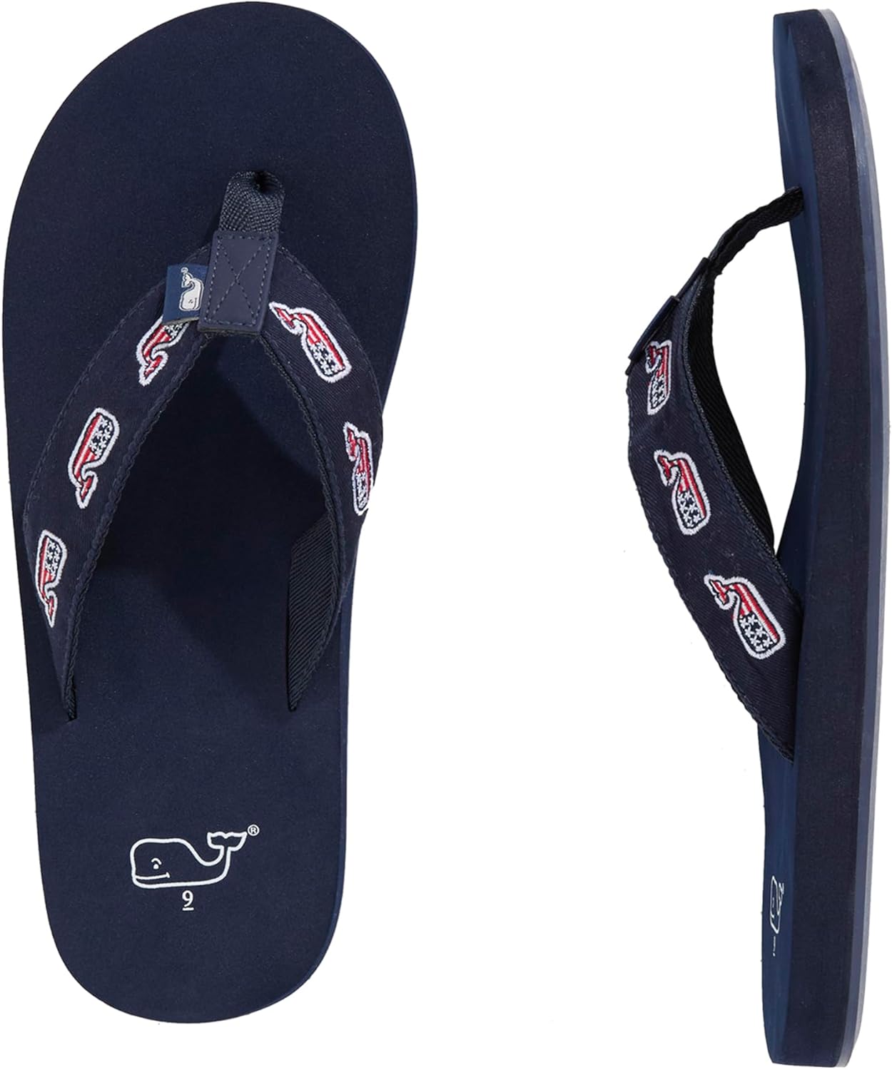 Мужские вьетнамки Vineyard Vines с вышитым флагом и китом, Nautical Navy
Мужские вьетнамки Vineyard Vines с вышитым флагом и китом, Nautical Navy