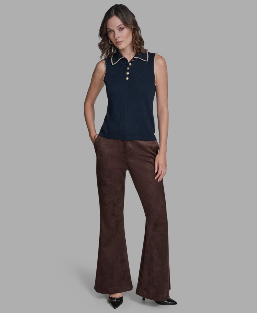 Женская трикотажная блузка без рукавов с воротником из хлопка BCBG, Deep Sea/Oatmeal Heather
Женская трикотажная блузка без рукавов с воротником из хлопка BCBG, Deep Sea/Oatmeal Heather