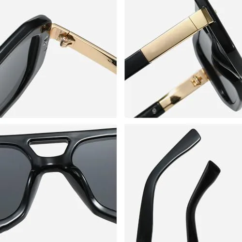 Ретро-солнцезащитные очки с двойной перемычкой, модель 2027 года, для женщин и мужчин, модные, с цветной оправой, защита от ультрафиолета UV400 MTZJH, White Tea
Ретро-солнцезащитные очки с двойной перемычкой, модель 2027 года, для женщин и мужчин, модные, с цветной оправой, защита от ультрафиолета UV400 MTZJH, White Tea