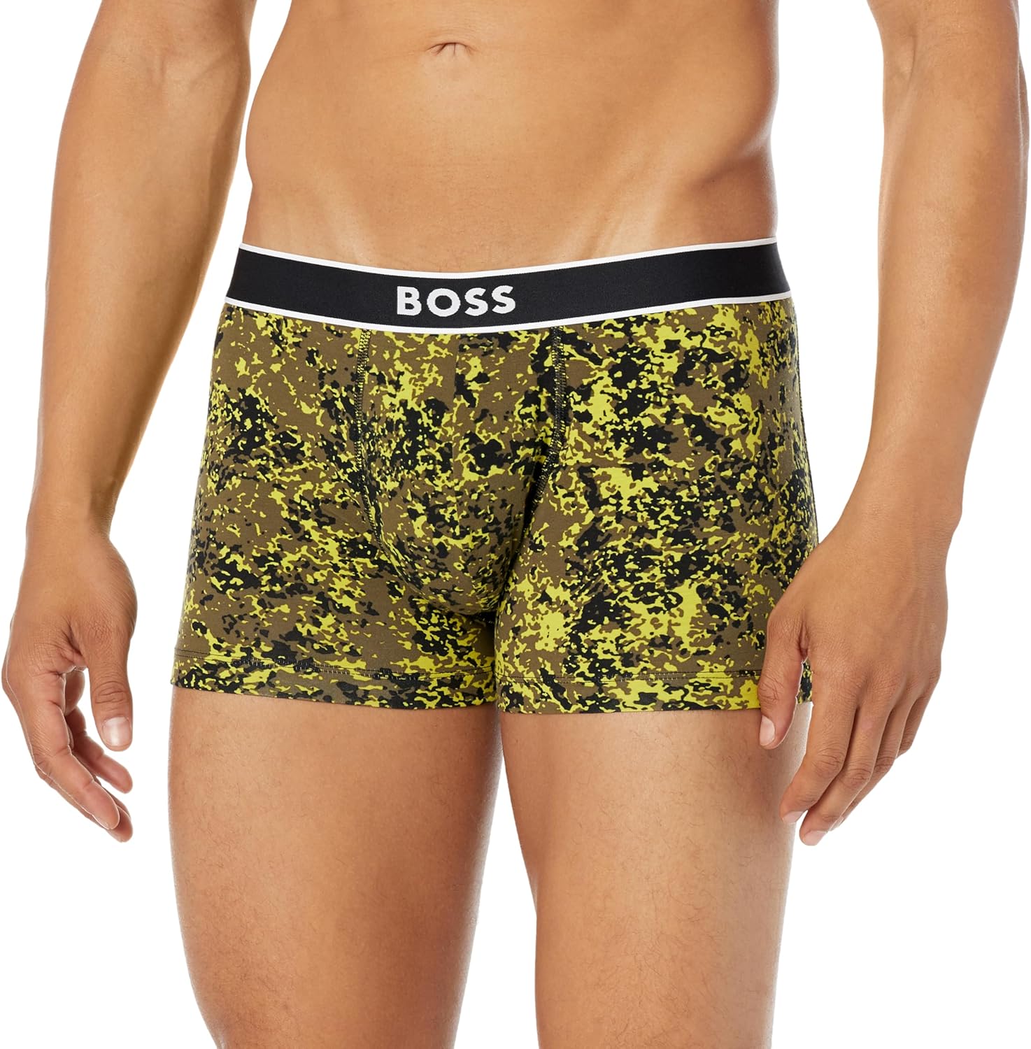 BOSS Мужские трусы с сезонным принтом, Marshland Green/Bright Lime
BOSS Мужские трусы с сезонным принтом, Marshland Green/Bright Lime