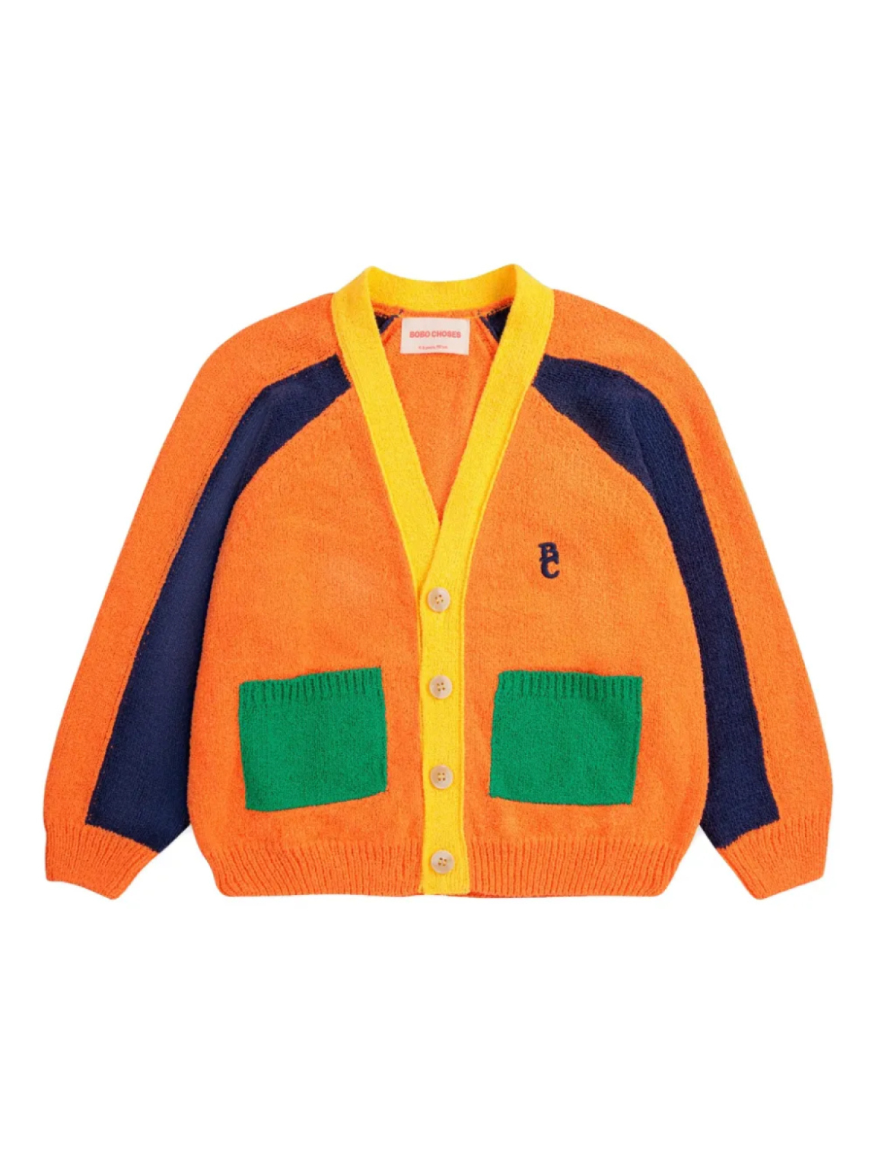 Кардиган с вышитым логотипом Bobo Choses, оранжевый
Кардиган с вышитым логотипом Bobo Choses, оранжевый