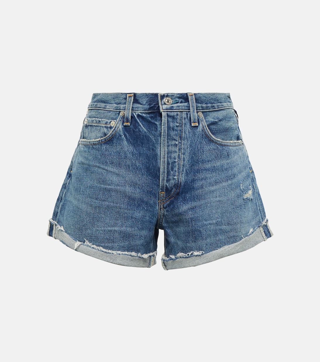 Джинсовые шорты Frieda средней посадки Citizens of Humanity, Marbella
Джинсовые шорты Frieda средней посадки Citizens of Humanity, Marbella