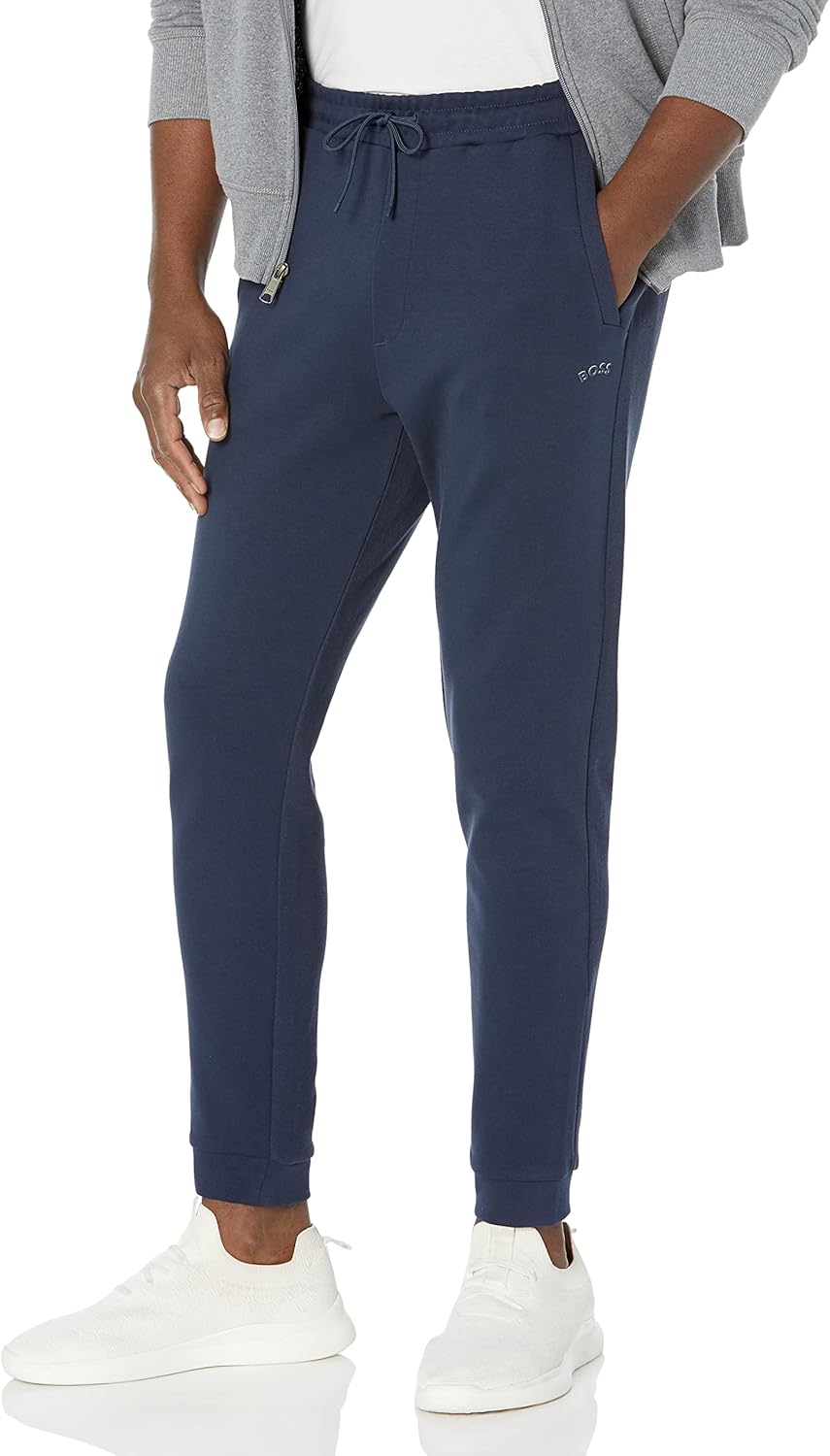 BOSS Мужские тоновые хлопковые спортивные штаны Regular Fit, Basic Navy
BOSS Мужские тоновые хлопковые спортивные штаны Regular Fit, Basic Navy