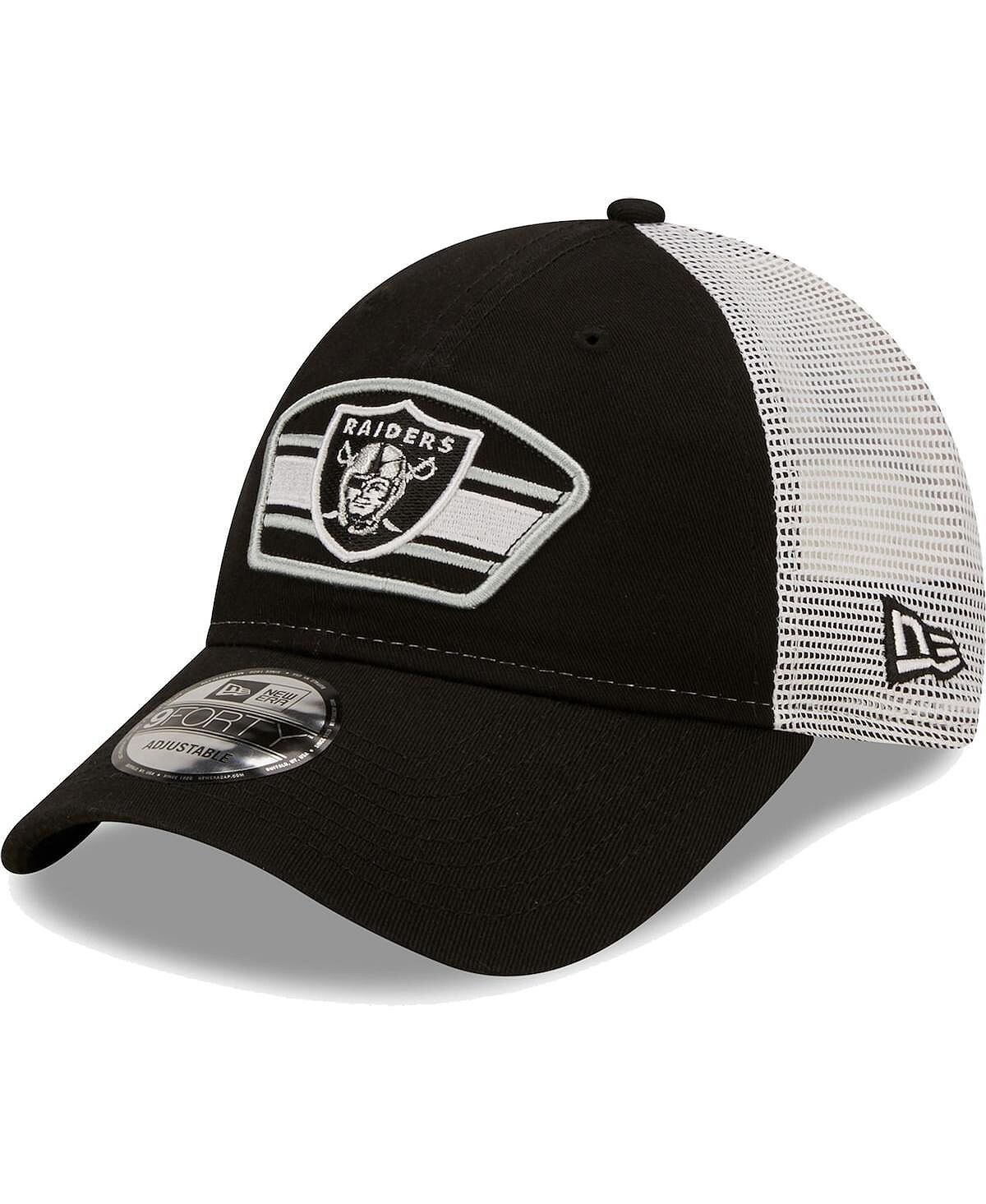 Мужская черно-белая кепка с нашивкой-логотипом Las Vegas Raiders Trucker 9Forty Snapback New Era
Мужская черно-белая кепка с нашивкой-логотипом Las Vegas Raiders Trucker 9Forty Snapback New Era