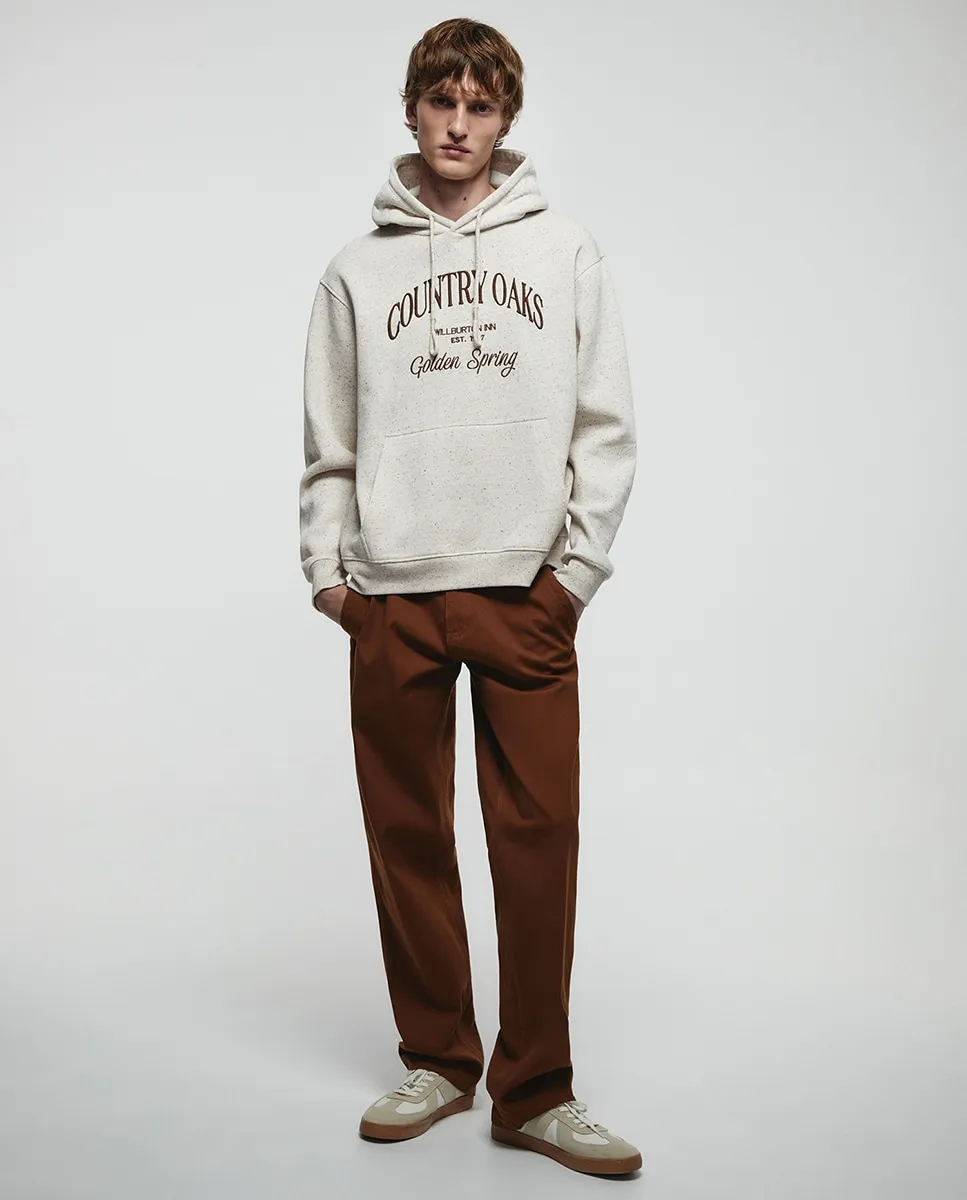 Толстовка с неупрощенной фактурой Sfera, бежевый
Толстовка с неупрощенной фактурой Sfera, бежевый