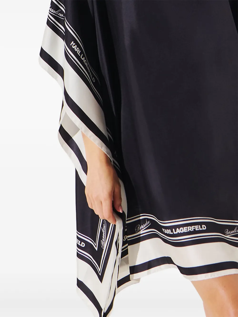 Шелковая туника из коллаборации с Borsalino KARL LAGERFELD, черный
Шелковая туника из коллаборации с Borsalino KARL LAGERFELD, черный