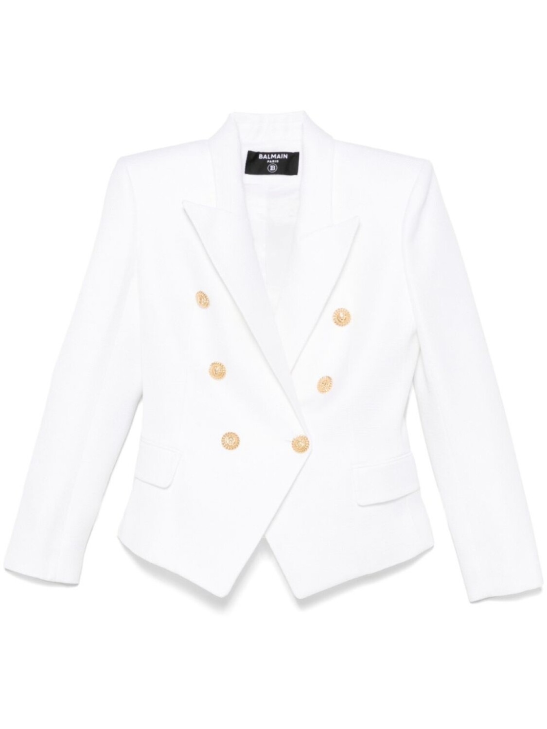 Balmain двубортный блейзер, белый
Balmain двубортный блейзер, белый