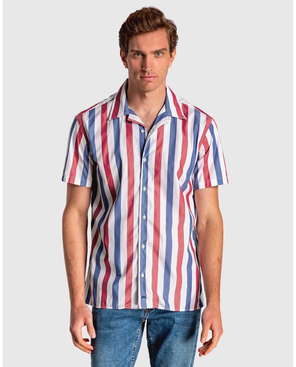 Мужская рубашка стандартного кроя в разноцветную полоску Skydiver, мультиколор
Мужская рубашка стандартного кроя в разноцветную полоску Skydiver, мультиколор