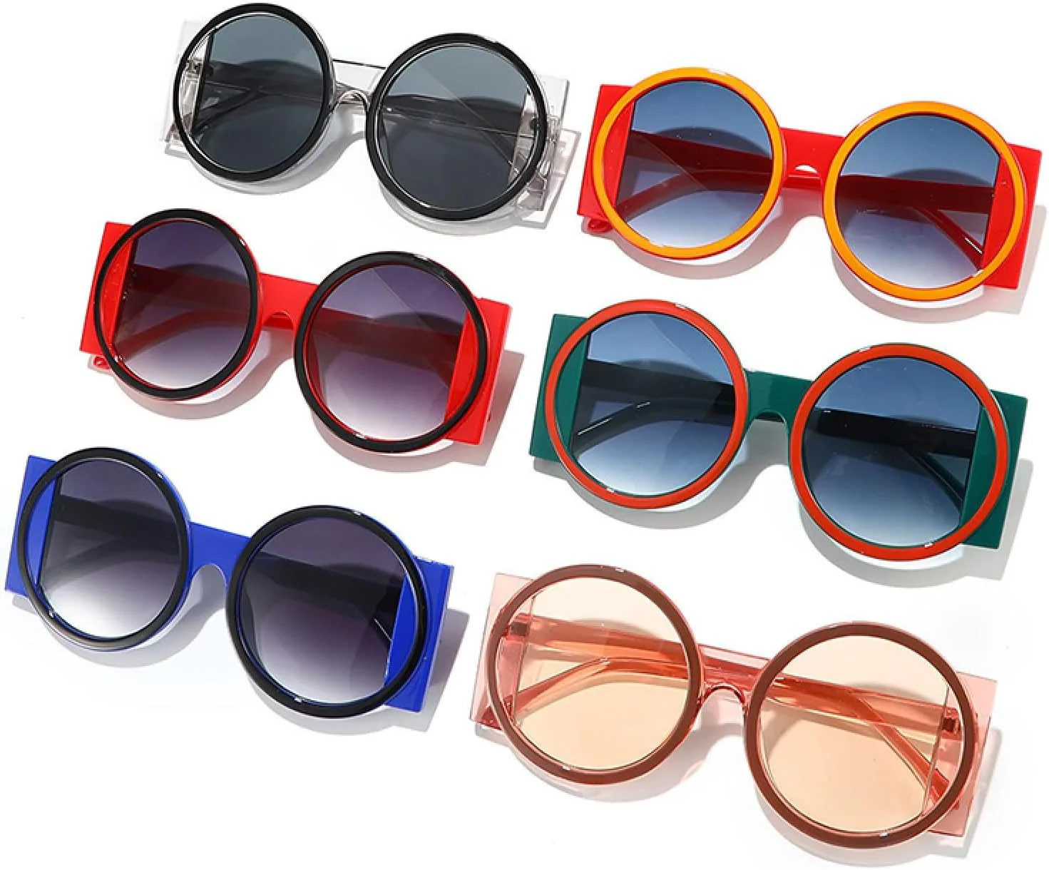 Модные большие круглые солнцезащитные очки для женщин, контрастные цвета, защита от УФ-излучения UV400, ретро-стиль, уникальные для мужчин HHZZYVY, Blue Black Gray
Модные большие круглые солнцезащитные очки для женщин, контрастные цвета, защита от УФ-излучения UV400, ретро-стиль, уникальные для мужчин HHZZYVY, Blue Black Gray