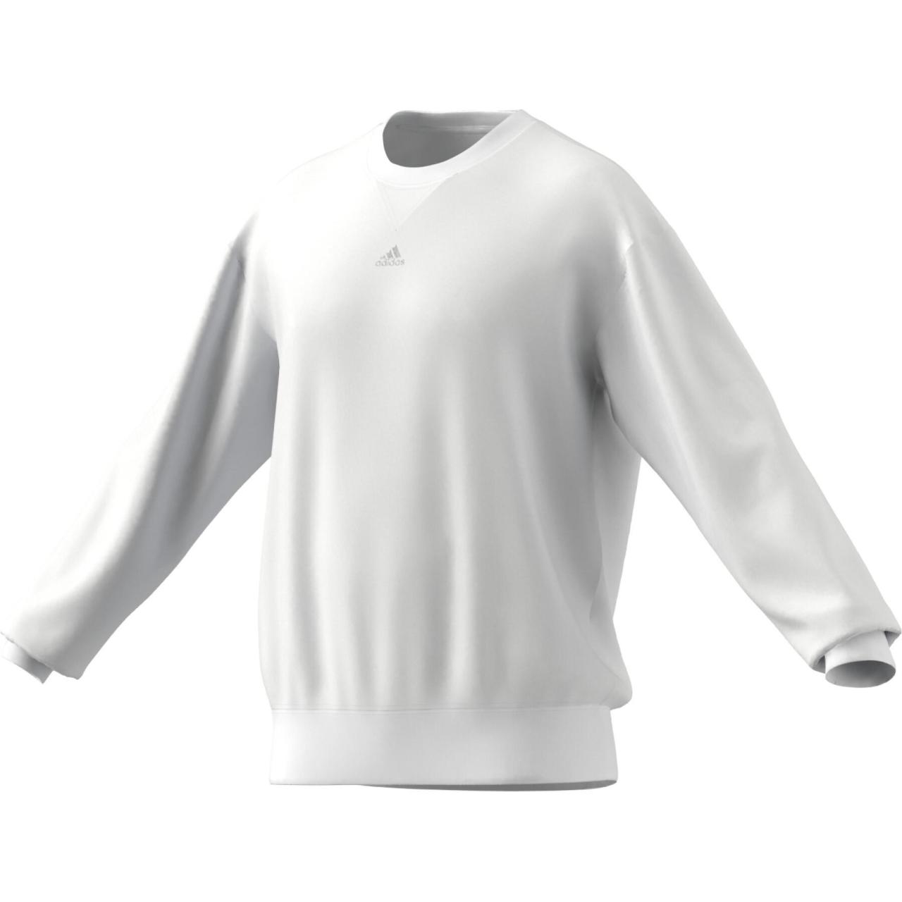 Adidas Мужская толстовка белая с круглым вырезом, средней толщины, стандартного размера
Adidas Мужская толстовка белая с круглым вырезом, средней толщины, стандартного размера