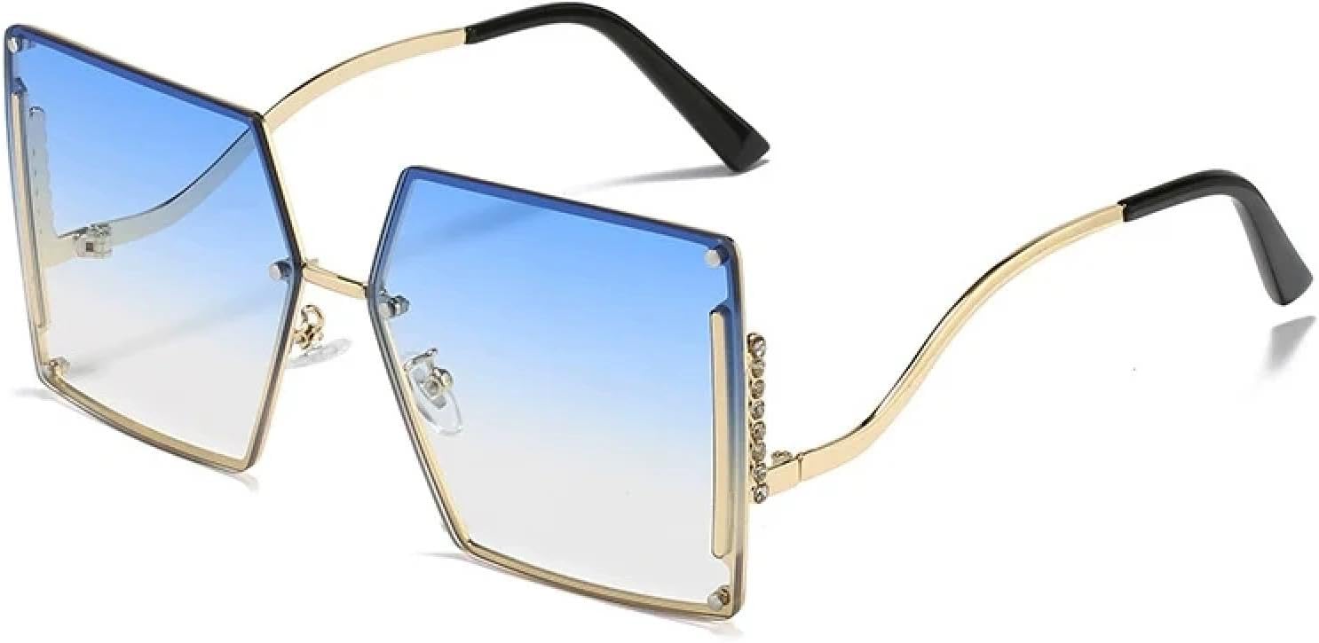 Роскошные безободковые металлические солнцезащитные очки для женщин и мужчин в винтажном стиле, летние дорожные солнцезащитные очки с защитой от УФ-излучения UV400 TKKTLLT, Gold Gradient Blue
Роскошные безободковые металлические солнцезащитные очки для женщин и мужчин в винтажном стиле, летние дорожные солнцезащитные очки с защитой от УФ-излучения UV400 TKKTLLT, Gold Gradient Blue