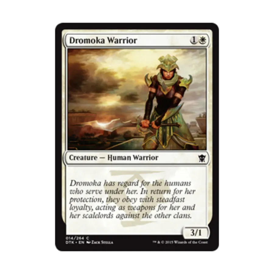 CCG Дромока Воин (клавиша C), MTG - Dragons of Tarkir 
CCG Дромока Воин (клавиша C), MTG - Dragons of Tarkir
