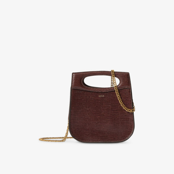 Сумка Soeur Cheri кожаная с тисненым логотипом, коричневый
Сумка Soeur Cheri кожаная с тисненым логотипом, коричневый