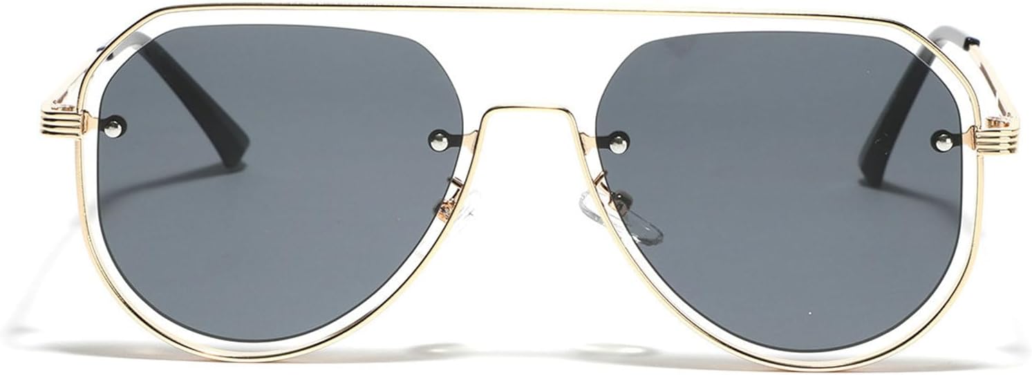 Мужские солнцезащитные очки Willochra в стиле ретро с металлическим покрытием, градиентные, с защитой от УФ-излучения UV400, женские солнцезащитные очки в стиле панк, зелено-коричневые, Gold Black
Мужские солнцезащитные очки Willochra в стиле ретро с металлическим покрытием, градиентные, с защитой от УФ-излучения UV400, женские солнцезащитные очки в стиле панк, зелено-коричневые, Gold Black