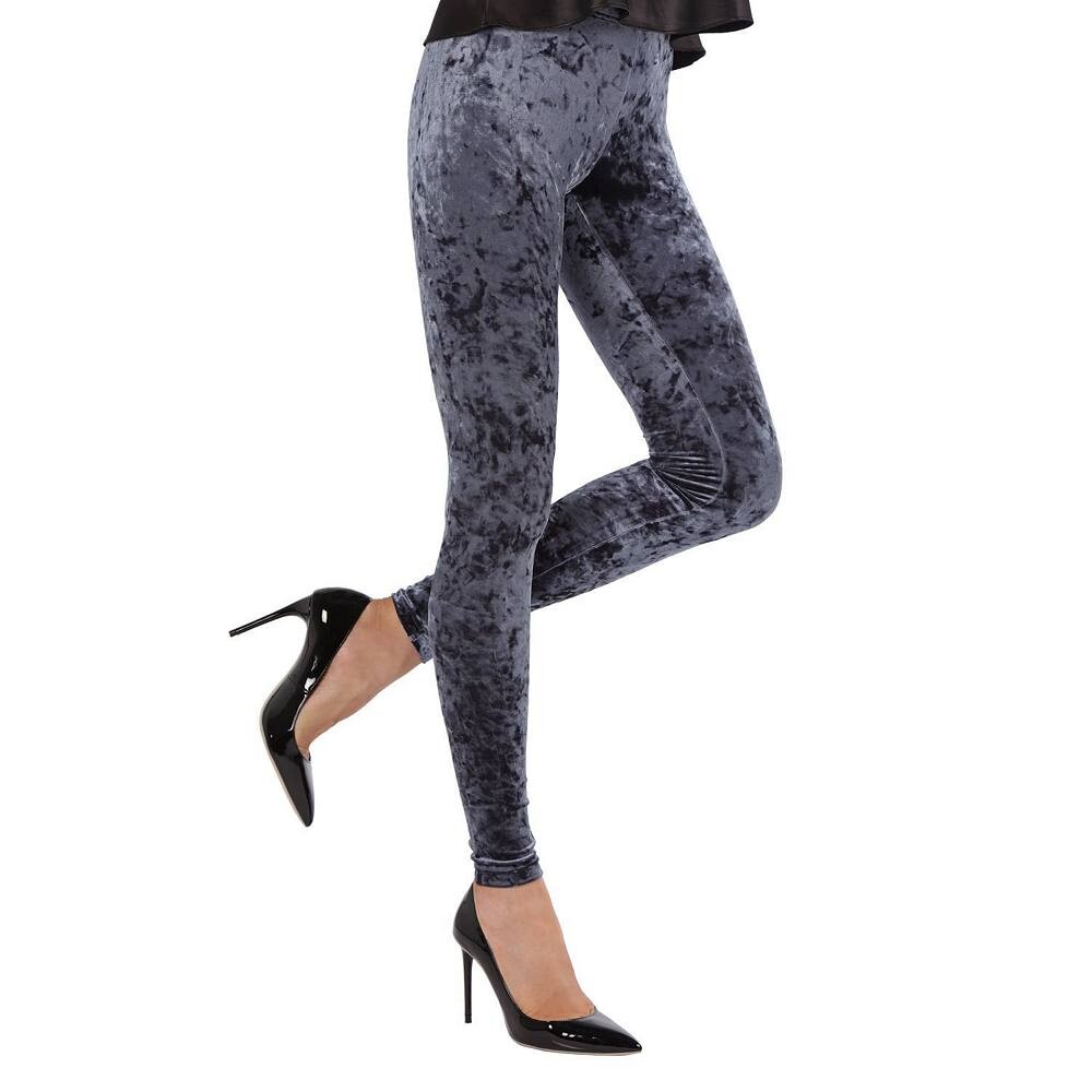 Эластичные леггинсы из мятого бархата MeMoi, темно-синий
Эластичные леггинсы из мятого бархата MeMoi, темно-синий