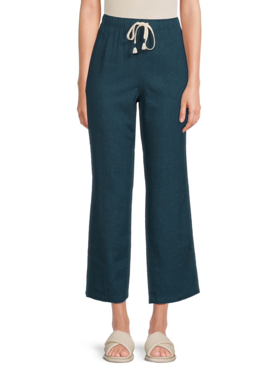 Широкие брюки из льняной смеси с завязкой на талии Andrew Marc, цвет Deep Sea
Широкие брюки из льняной смеси с завязкой на талии Andrew Marc, цвет Deep Sea