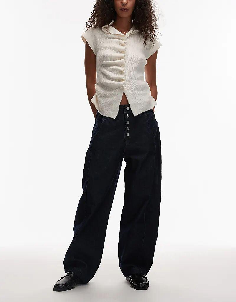 Джинсы-бочонки Reclaimed Vintage с пуговицами, цвет индиго, стираные
Джинсы-бочонки Reclaimed Vintage с пуговицами, цвет индиго, стираные