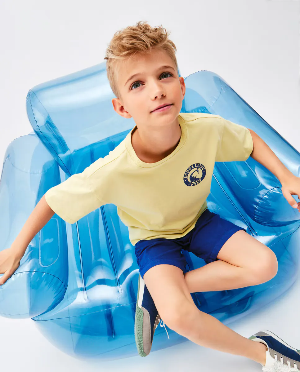 Футболка для мальчика с короткими рукавами и принтом Kids El Corte Inglés, желтый
Футболка для мальчика с короткими рукавами и принтом Kids El Corte Inglés, желтый