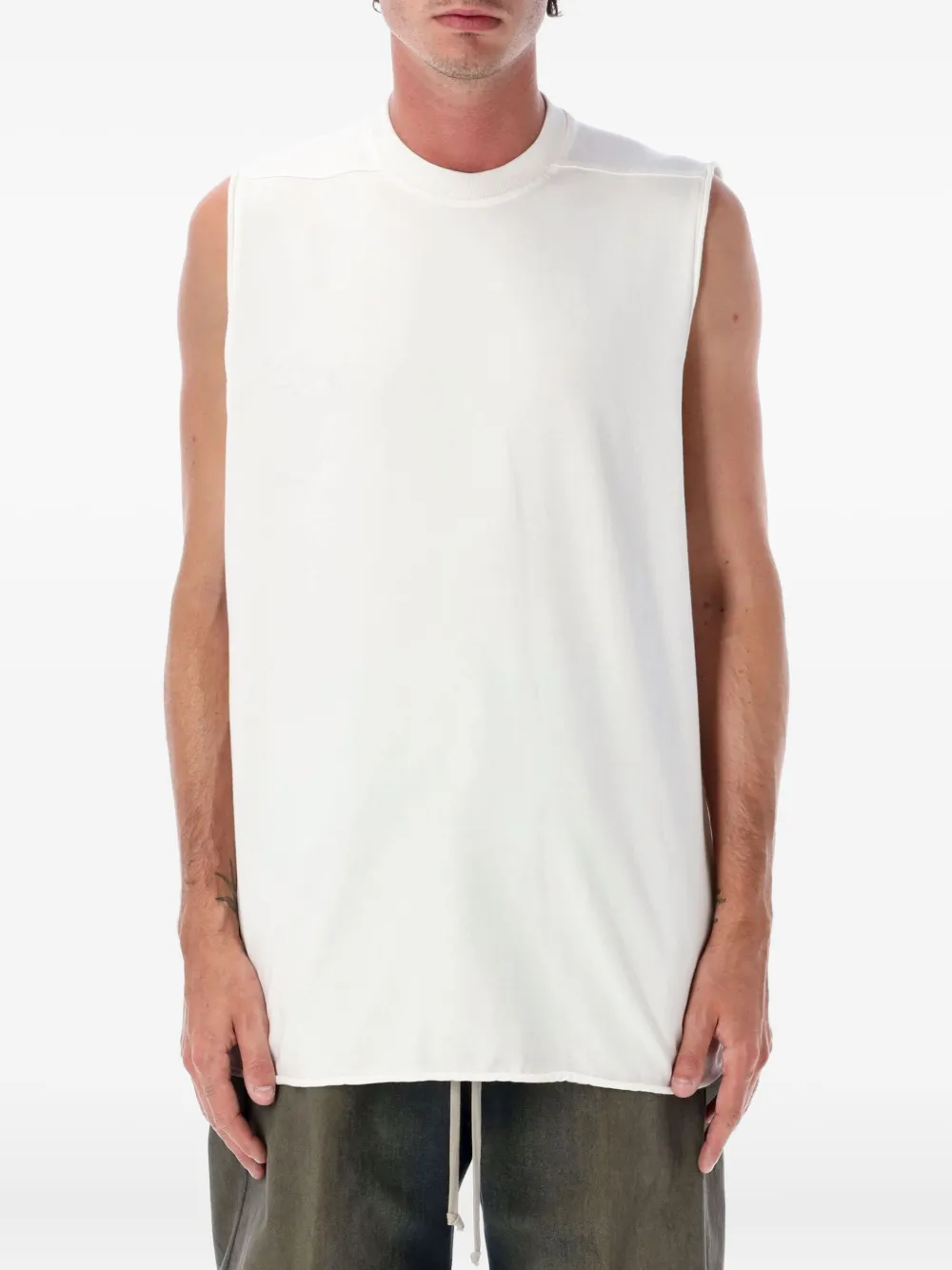 Хлопковый топ без рукавов Rick Owens, белый
Хлопковый топ без рукавов Rick Owens, белый