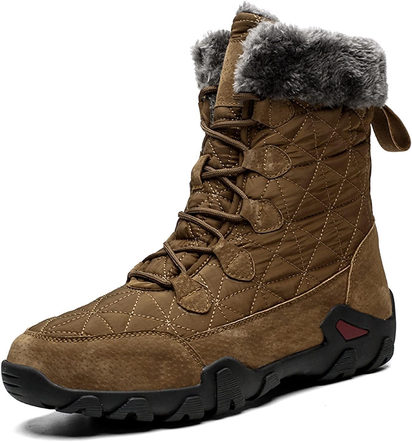 Высокие походные ботинки, мужские зимние непромокаемые ботинки, теплые высокие ботинки с шнуровкой, нескользящие Rishengchang, коричневый
Высокие походные ботинки, мужские зимние непромокаемые ботинки, теплые высокие ботинки с шнуровкой, нескользящие Rishengchang, коричневый