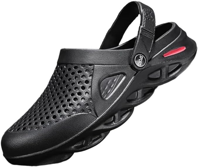 Мужские сабо SECHRITE, сланцы на резиновой подошве, летние водные туфли, обувь для садоводства, черный
Мужские сабо SECHRITE, сланцы на резиновой подошве, летние водные туфли, обувь для садоводства, черный