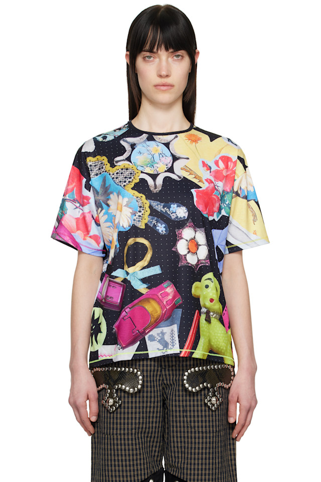 Футболка с коротким рукавом оверсайз Toy Box Chopova Lowena, черный 
Футболка с коротким рукавом оверсайз Toy Box Chopova Lowena, черный